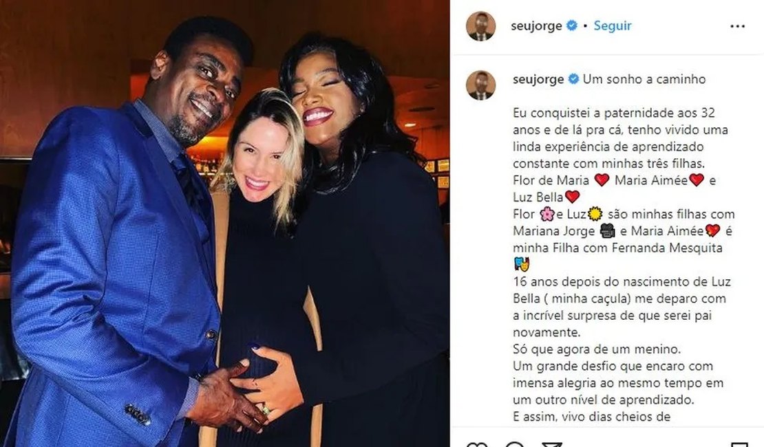 Após Seu Jorge enviar justificativa para registrar filho como Samba, cartório de SP aceita pedido e faz certidão