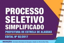 Prefeitura de Estrela de Alagoas divulga edital de concurso com 99 vagas