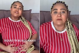 Ex-BBB Rízia anuncia gravidez de 16 semanas e quebra internet