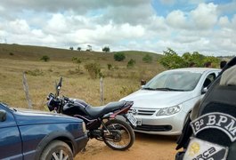 Polícia recupera veículos roubados nesta madrugada, na zona rural de Arapiraca