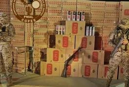 Operação apreende mais de 53 mil carteiras de cigarro que seriam transportadas para Arapiraca