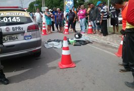 Motociclista morre atropelado por caminhão em Arapiraca