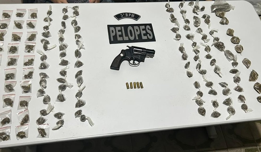 Autor de tentativa de homicídio no Canaã é preso com arma usada no crime e maconha