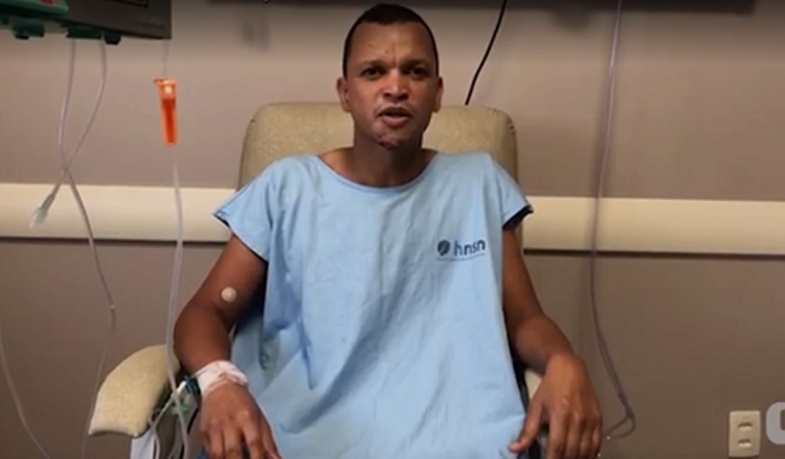 Ex-jogador da Seleção se recupera de facadas na PB e agradece carinho dos fãs