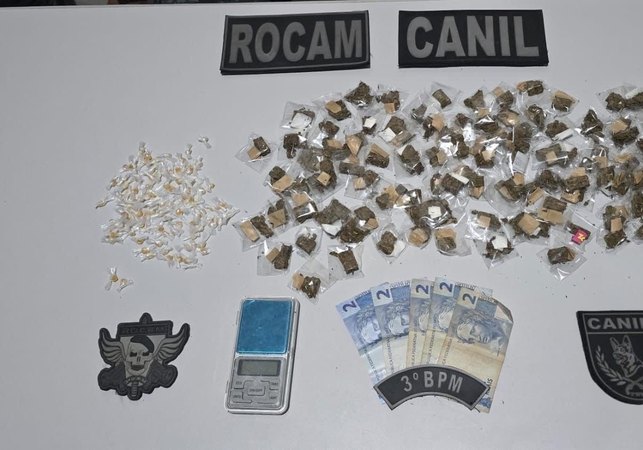 Suspeito é detido com mais de 200 porções de drogas no Conjunto Valentim, em Arapiraca