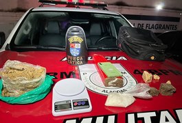 Força Tática do 4° Batalhão prende homem por tráfico de drogas no Clima Bom, em Maceió