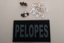 PM prende indivíduo por tráfico de drogas e apreende entorpecentes em Penedo