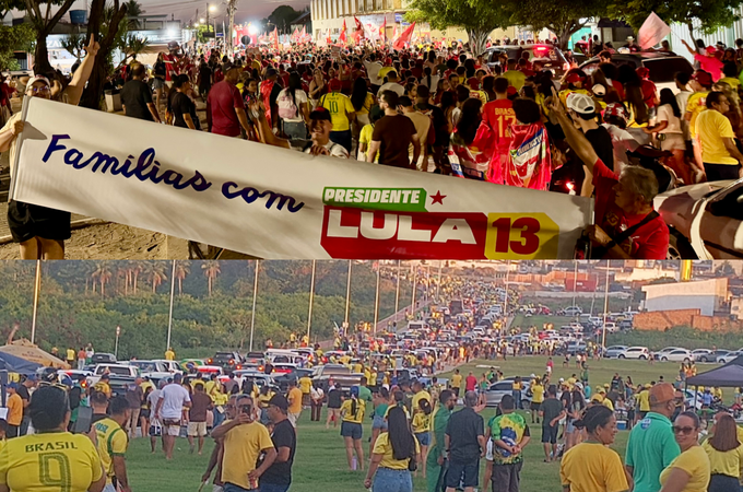 Atos a favor de Lula e Bolsonaro reúnem dezenas de pessoas em Arapiraca