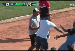 Dirigente de clube agride quarto árbitro dentro do campo, no Campeonato Potiguar