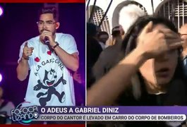 Vídeo: Repórter do SBT sofre tentativa de furto durante cobertura do velório de Gabriel Diniz