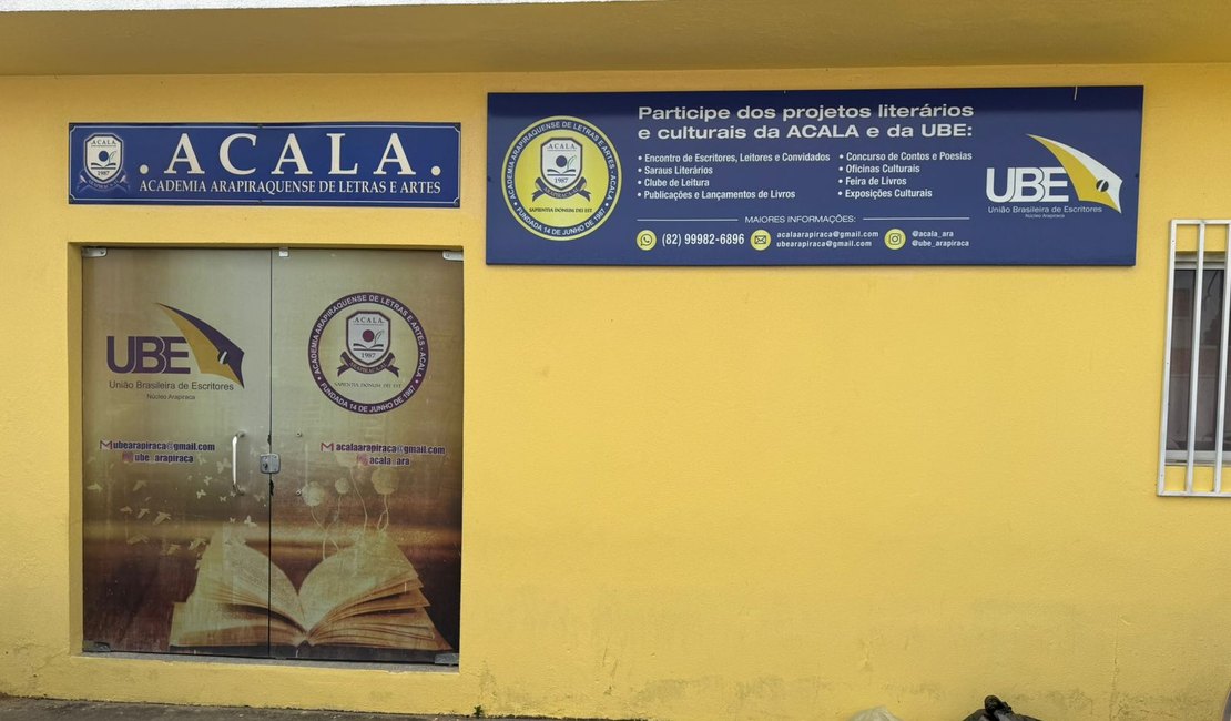 Academia Arapiraquense de Letras e Artes é alvo de furto e vandalismo em Arapiraca