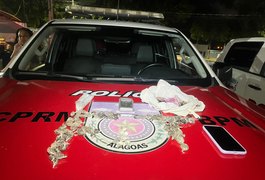Força Tática do 4º BPM prende homem por violência doméstica, cárcere privado e tráfico de drogas em Maceió