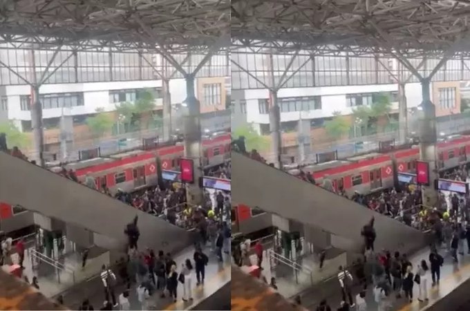 Acidente em escada rolante deixa 13 pessoas feridas na estação Brás