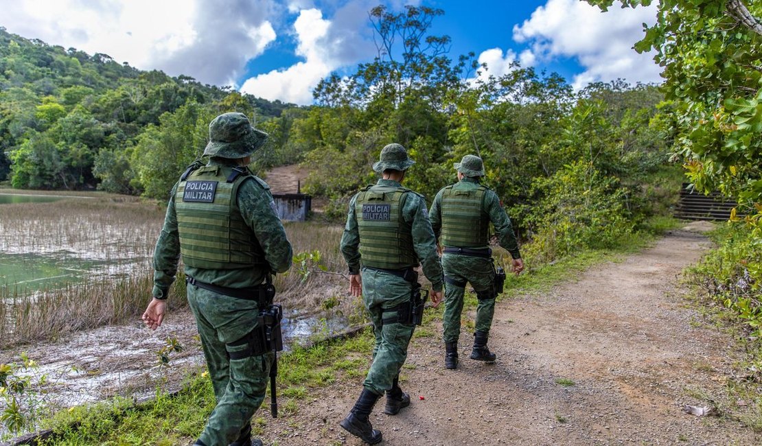 Polícia Militar resgata jaguatirica em área urbana no município de Penedo