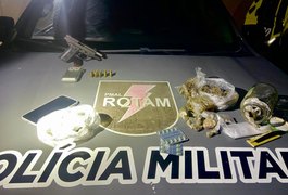 PM apreende 40 armas de fogo e quase 62Kg de drogas na última semana em Alagoas