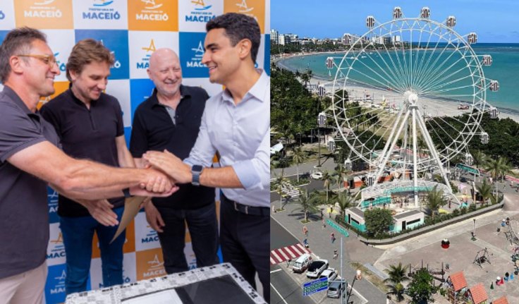 Prefeito JHC entrega alvará para instalação da roda-gigante da Orla de Maceió