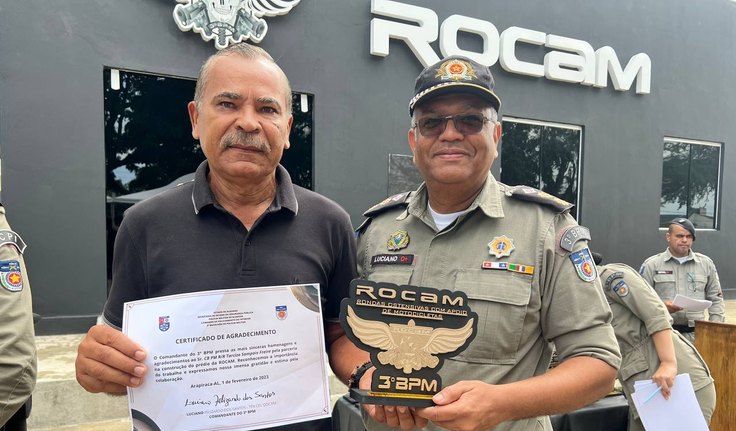 Tarcizo Freire é homenageado após ajudar na construção do novo prédio da Rocam Arapiraca