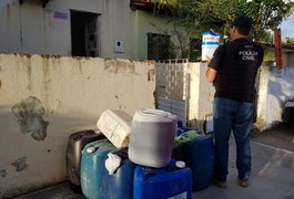 Polícia descobre depósito clandestino de combustíveis em Maceió