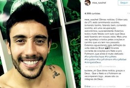 Alan Ruschel deixa UTI, caminha e come sozinho, comemora irmã