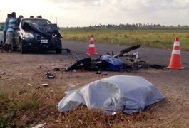 Colisão entre carro e moto deixa um morto na AL 105