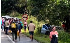 Acidente com ferido na BR 316, em Atalaia