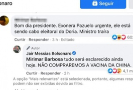 'Não compraremos a vacina da China', diz Bolsonaro em rede social