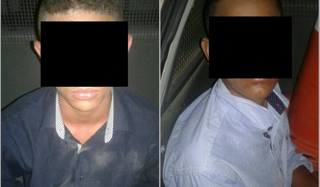 Menores são apreendidos suspeitos em tentativa de assalto em Arapiraca