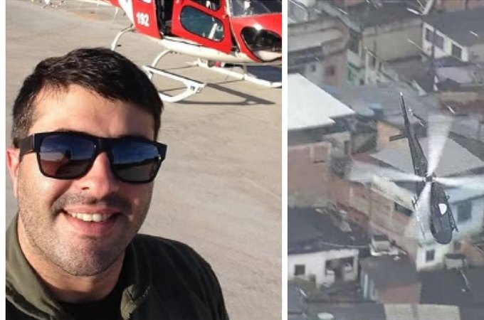 Ex-comandante de aeronaves em Alagoas é baleado na cabeça como copiloto de helicóptero no RJ