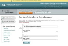 Resultado do Sisu 2016 do meio do ano já pode ser consultado