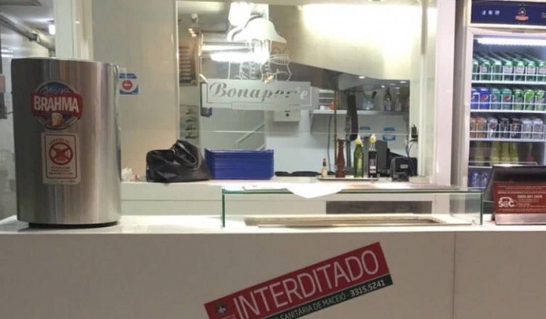 Vigilância Sanitária interdita restaurante dentro de shopping em Maceió