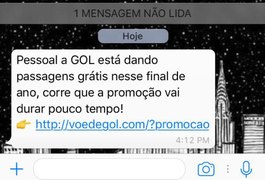 Novo golpe de WhatsApp oferece passagens aéreas gratuitas
