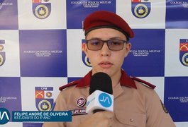 VÍDEO: Aluno do Colégio Tiradentes de Arapiraca vence etapa estadual do Concurso Internacional de Redação de Cartas