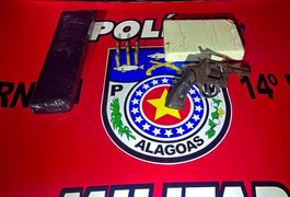 Polícia Militar apreende três armas e drogas no Sertão e na Zona da Mata
