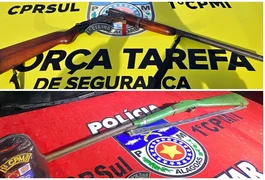 Polícia Militar apreende espingardas em Campo Alegre e São Miguel dos Campos