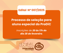 Uneal disponibiliza 20 vagas para aluno especial do mestrado do ProDiC