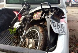 Motocicleta roubada é recuperada durante festa no Agreste alagoano
