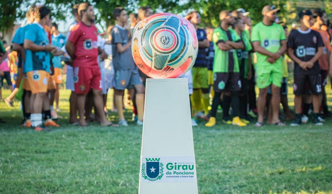 Copa de Futebol Society vai movimentar o esporte amador em Girau do Ponciano pelos próximos cinco meses