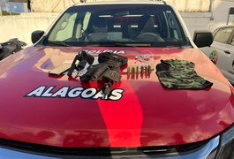 PM prende homem com arma de fogo e munições no bairro Fernão Velho, em Maceió
