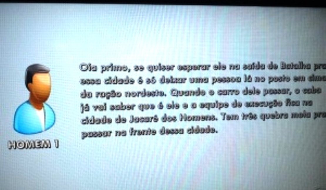 Deic desvenda plano para assassinar deputado e prefeita de Batalha