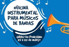 Secult promove Oficina Instrumental ao município de Girau do Ponciano