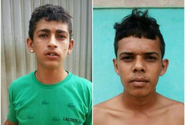 Jovens tentam esconder drogas e são detidos, no bairro Planalto, em Arapiraca