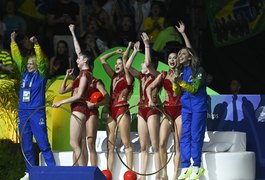 Brasil repete feito do conjunto geral e é prata na série mista do Mundial de ginástica rítmica