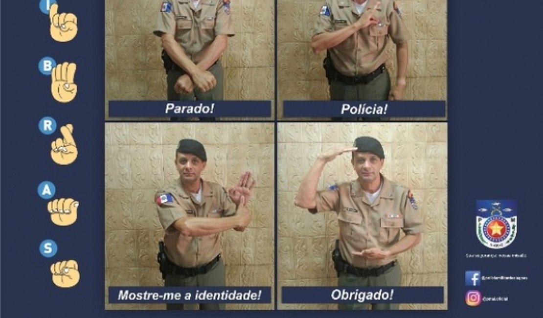 Língua Brasileira de Sinais auxilia nas abordagens e nos serviços realizados pela PM