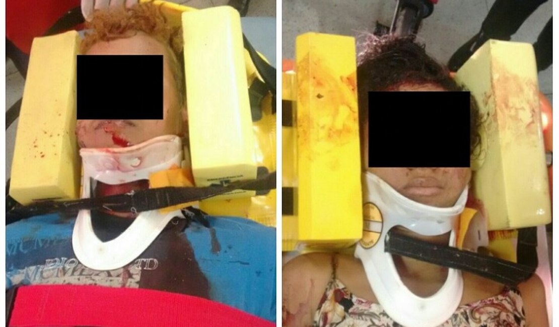 Dupla suspeita em assaltos fica ferida após reação de vítima