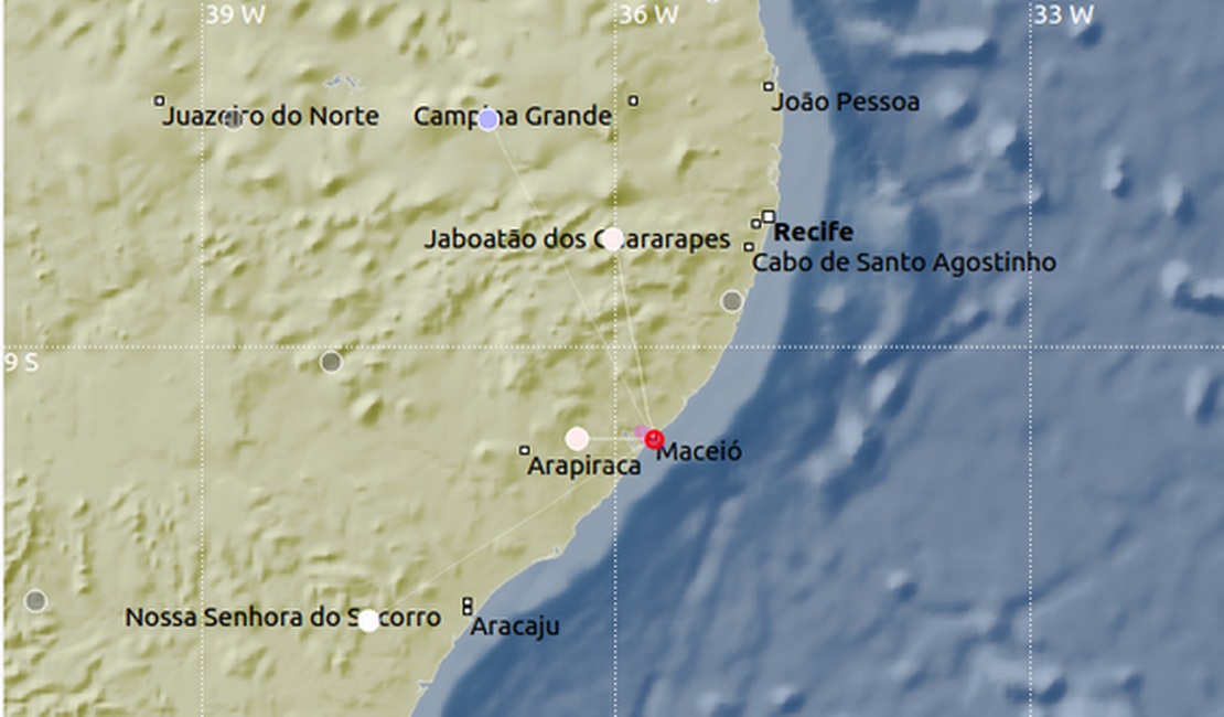 Laboratório sismológico da UFRN registrou tremor de terra em Maceió