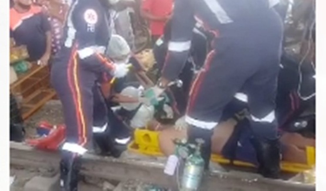 Vídeo. Homem infarta na linha do trem do Centro de Arapiraca