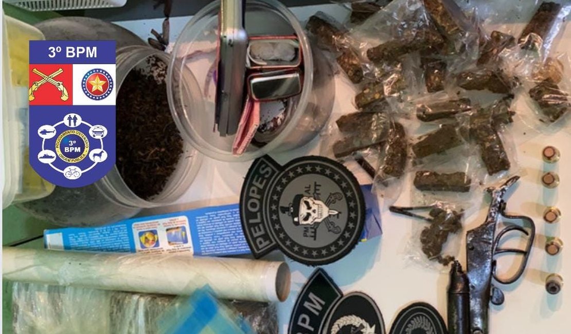 Após denúncia anônima, jovem é preso por tráfico em Arapiraca