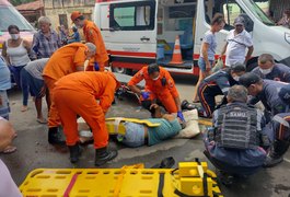 Três pessoas ficam feridas após colisão entre motos na zona rural de Arapiraca