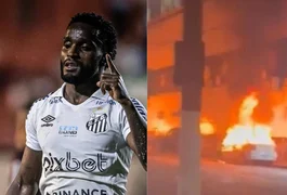 Carro de atacante do Santos é queimado após rebaixamento da equipe no Brasileirão