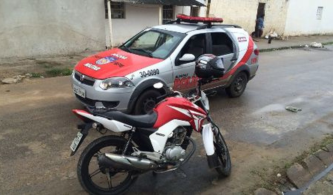 Em menos de meia hora, Rocam recupera motocicleta roubada no bairro Cacimbas II